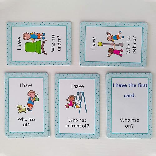 Miniatura 9 de Richardy Tarjetas de preposición para juegos de aprendizaje, aula, materiales de terapia del habla y materiales didácticos ESL, juguetes educativos,