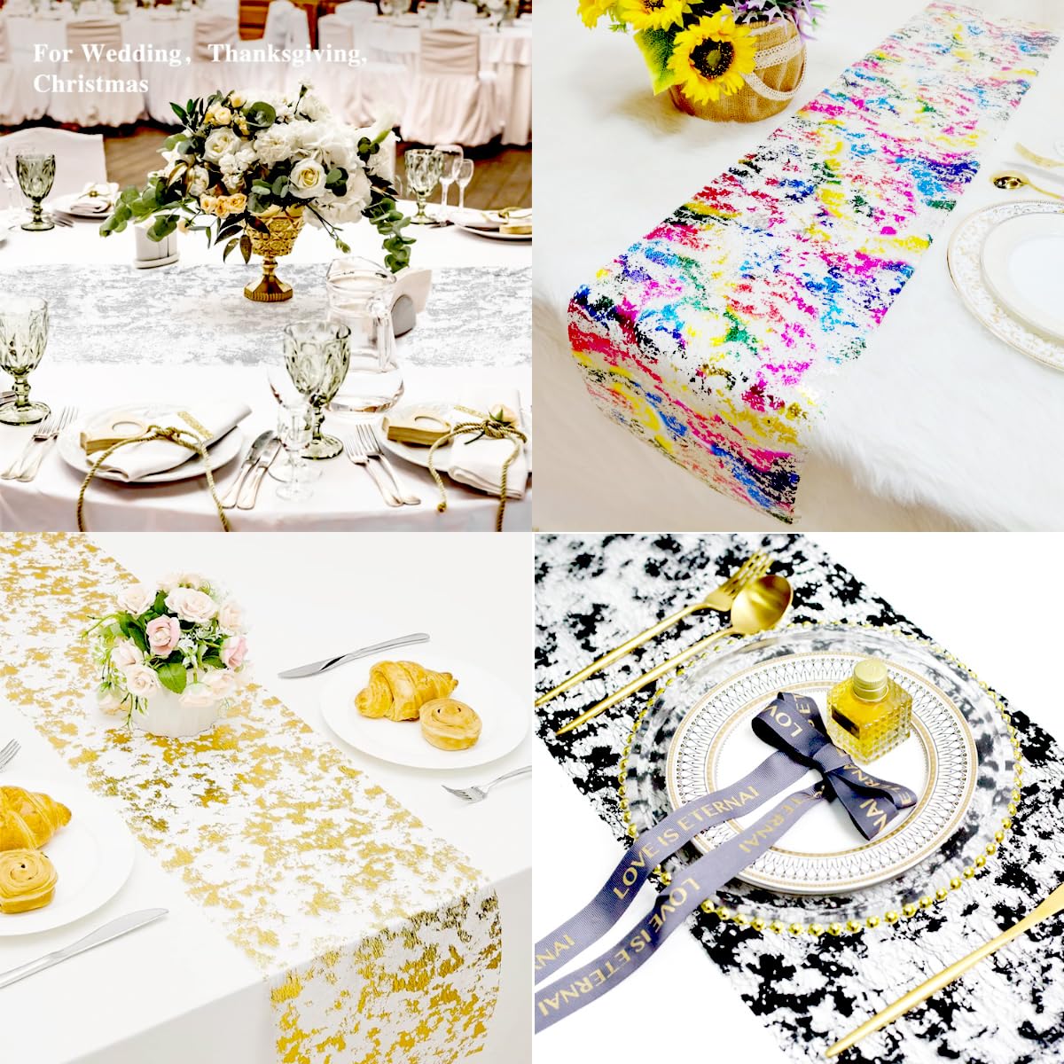 Silberner Tischläufer 30 Cm X 20 M – Glänzend, Wasserdicht, Mit Geschenkband – Für Hochzeit & Deko