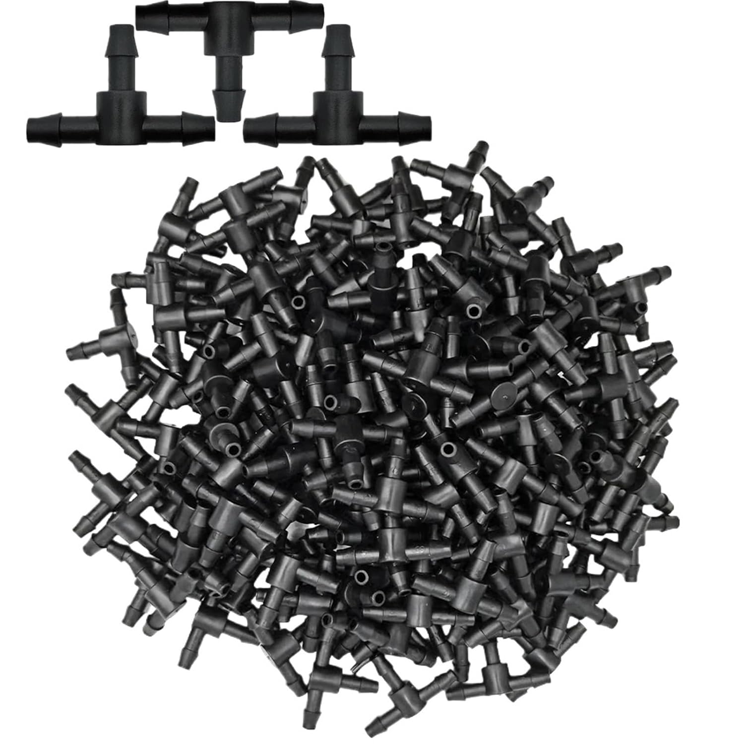 5-50m DIY 4/7mm PVC Watering Hose Micro Irrigation Pipe Drip Watering Kits with Adjustable Drippers Punch Tool(100Pcs-B)