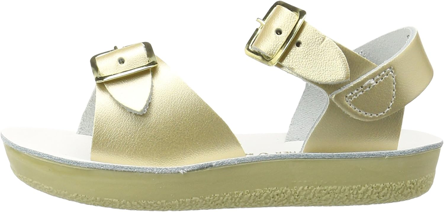 Salt Water Sandals Sun-San Surfer, Gold, Size Toddler 5