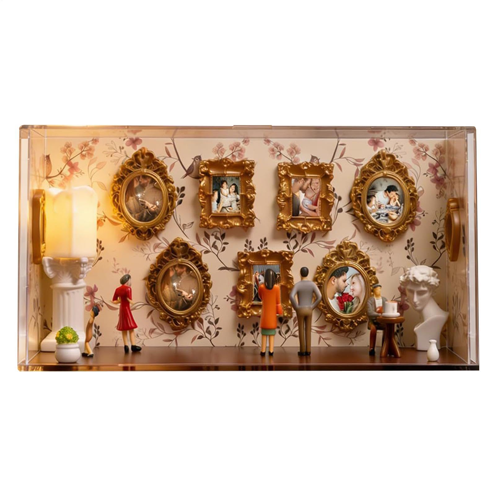 Mini Cornici Vintage Piccole Sculture Artistiche Per Decorazioni | Piccole Cornici Portafoto da Parete Fai da Te Per Artigianato Da Tavolo Progetti Di Gioielli Fotografia
