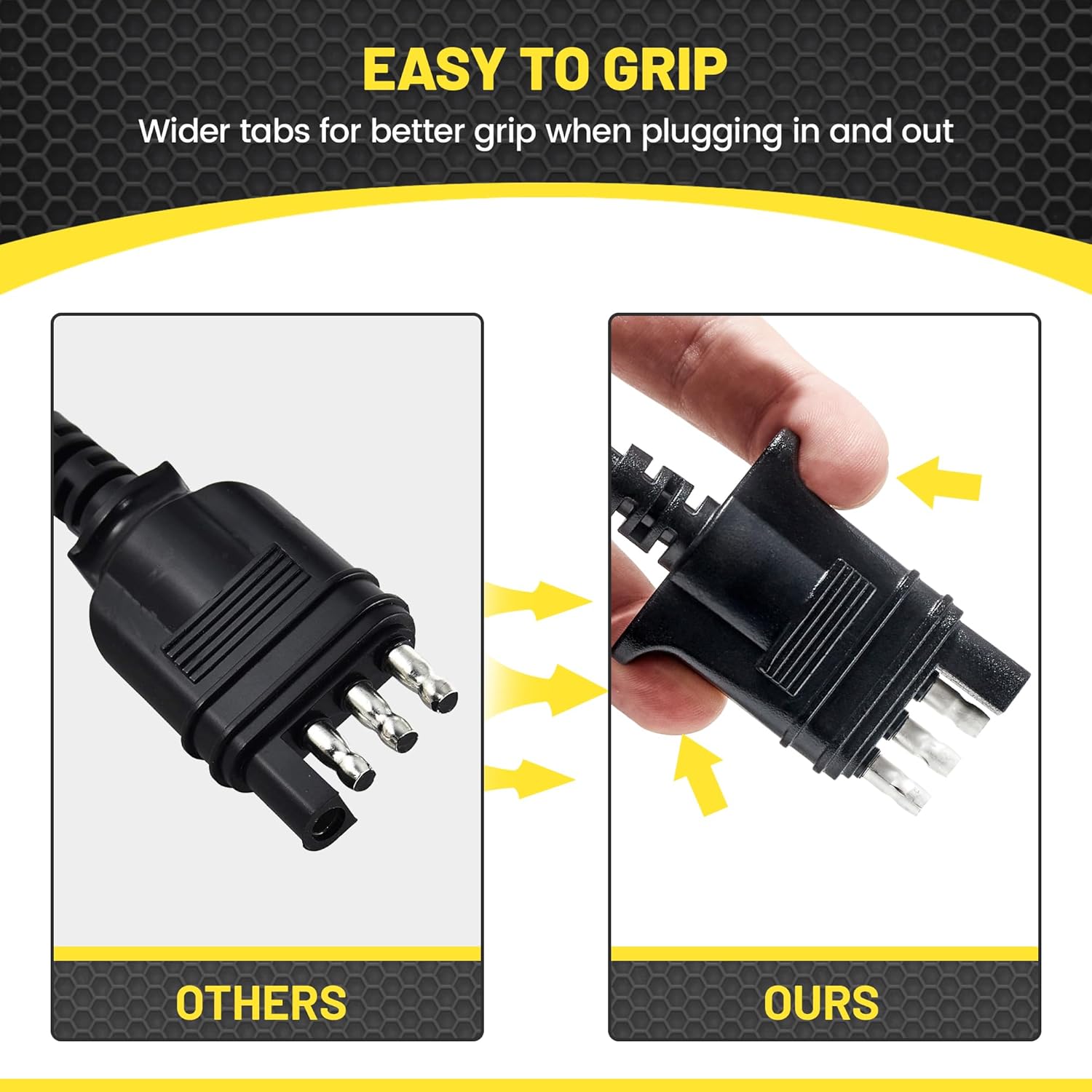 Oyviny 4 Pin Trailer Wiring Coiled Cable 10.5 Feet + 7 Pin Round to 4 Pin and 5 Pin Flat Blade Trailer Adapter