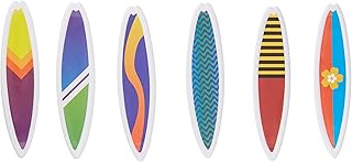 12 Count Surfboards Cake and Cupcake Toppers, Assorted