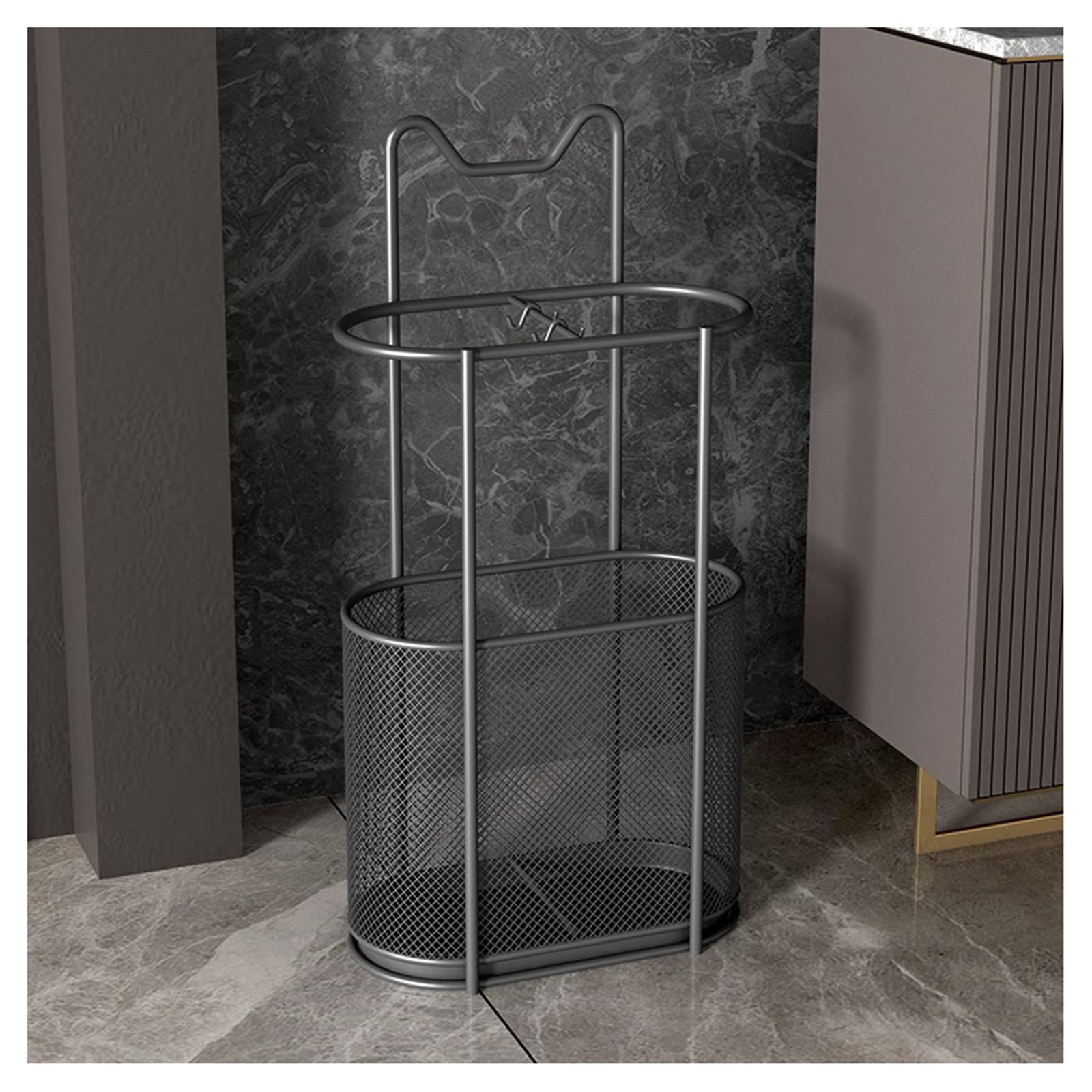 HYLYGFH Modern Home Umbrella Stand with Drip Tray Stylish Umbrella Holder for Hallway Office Porch and Door Entrances Black
