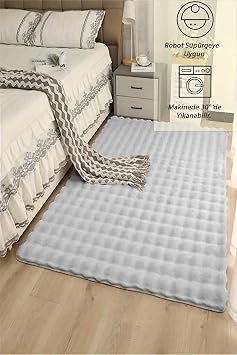 A k Gri Yumu ak Bubble Kaymaz  zel Taban Pelu  Hal  Yolluk, 80 x 300