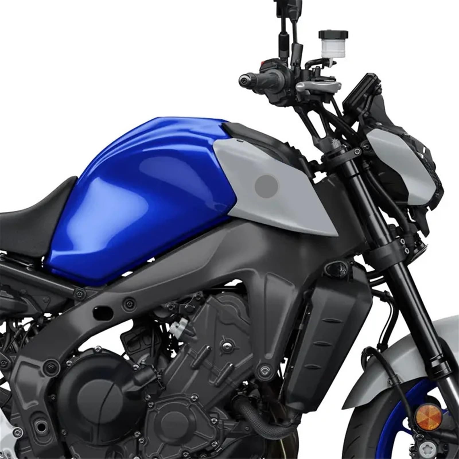 Osłona panelu chłodnicy Boczne panele zbiornika ABS, owiewki, osłony oleju i gazu do motocykli, pasujące do akcesoriów Yamaha MT-09 MT 09 SP 2021-2023(Gray)