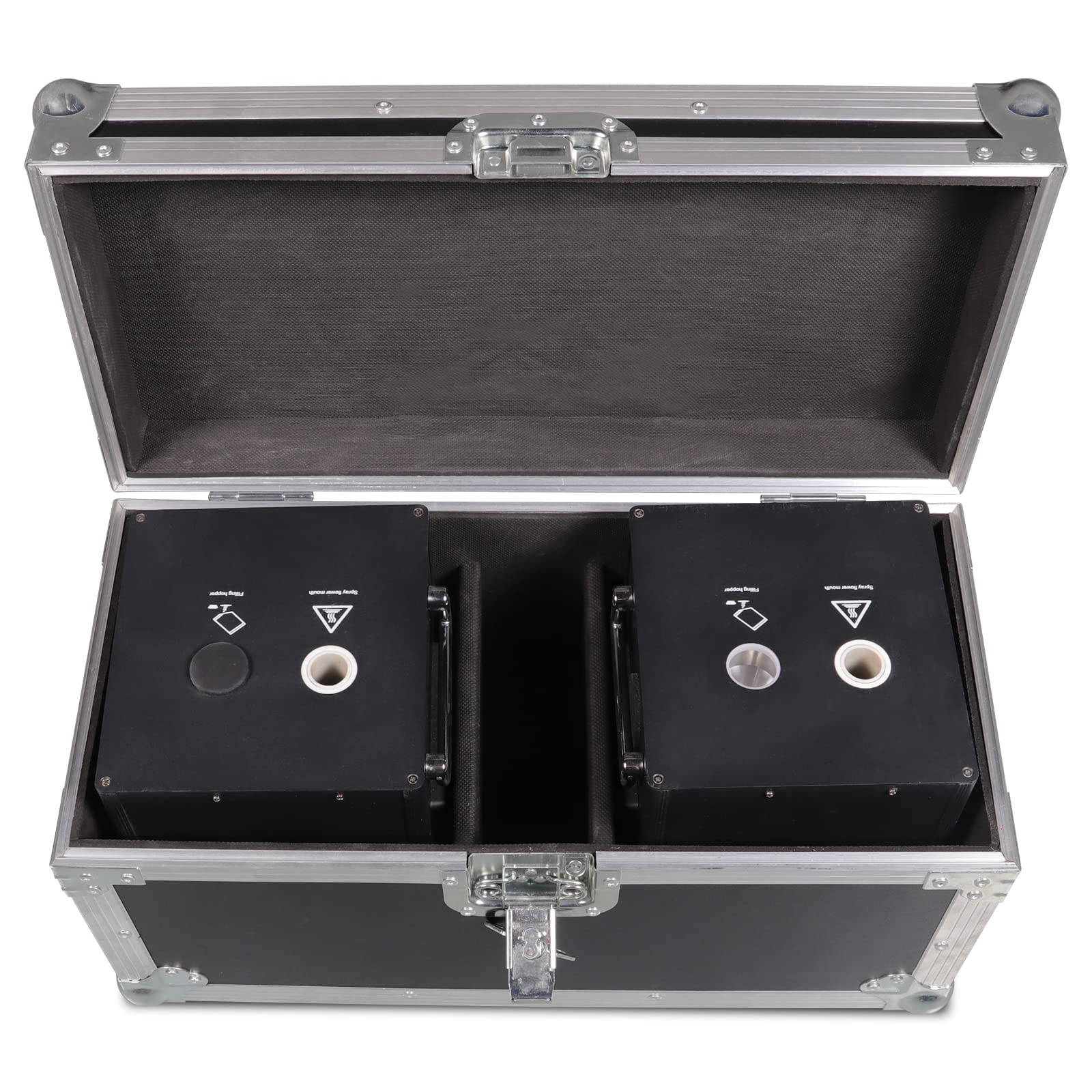 Flightcase valigia di trasporto carico 2 pezzi, per macchine pirotecniche Macchina per fuochi d'artificio Cold Spark Macchina per effetti speciali sul palco, 59x30x32cm