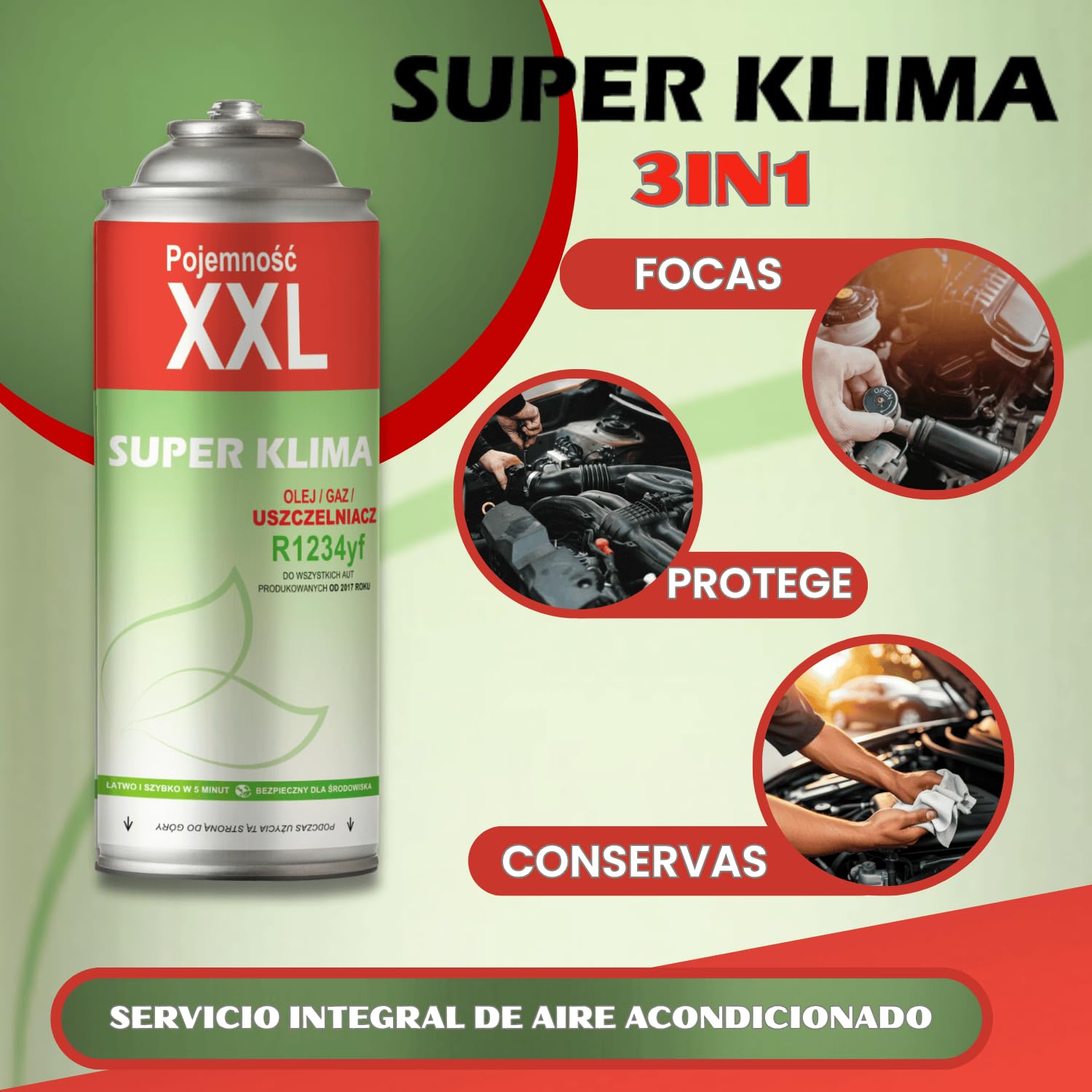 Mega pack kit aire acondicionado coche R1234yf con adaptador manómetros aire acondicionado