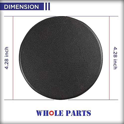 Miniatura 5 de Whole Parts Tapa de quemador (negro) Número de pieza PA080015, repuesto y compatible con algunos electrodomésticos Viking Gas Ranges - Sustituye a