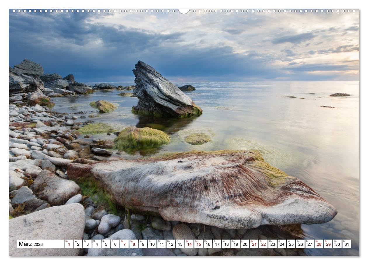 Gotland - Sonneninsel in der Ostsee (hochwertiger Premium Wandkalender 2026 DIN A2 quer), Kunstdruck in Hochglanz: Insel Gotland - die Perle Schwedens (CALVENDO Orte)
