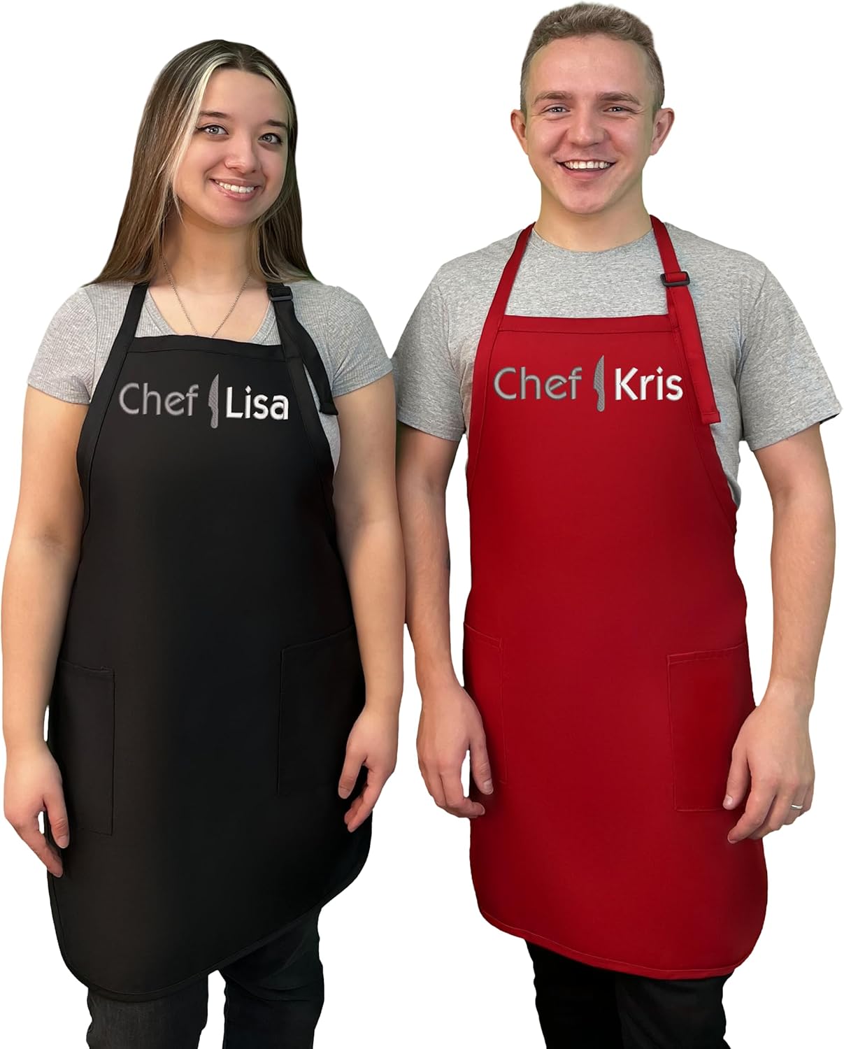 Custom Apron with Embroidered Name. Premium Quality Custom Aprons for Men and Women - Cooking, Baking, Grilling - Image 8