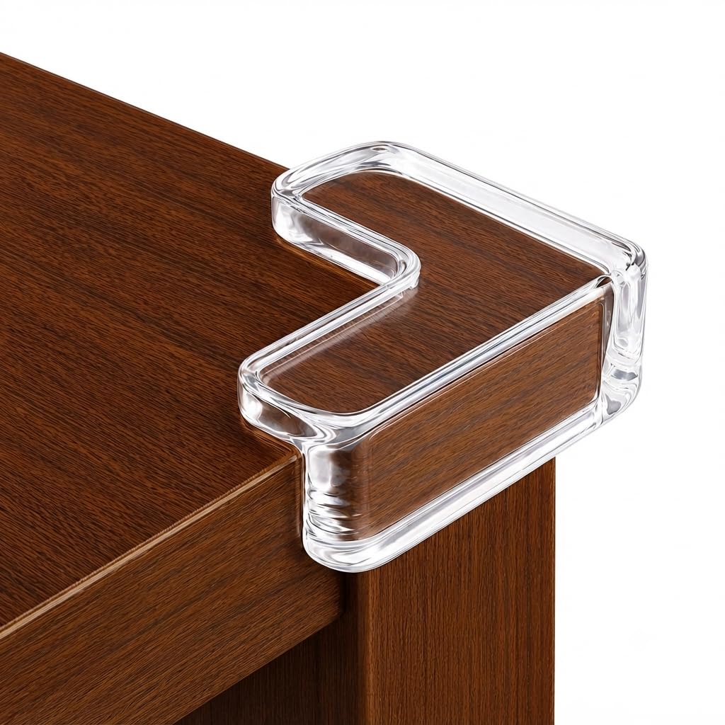 Corner Protector for Baby,Pack of 12,Transparent Silicone Guards,Table Edge Protector for Sharp Furniture, Baby Proofing, Furniture Corner Guard, Kids Safety,BPA Free-image-45