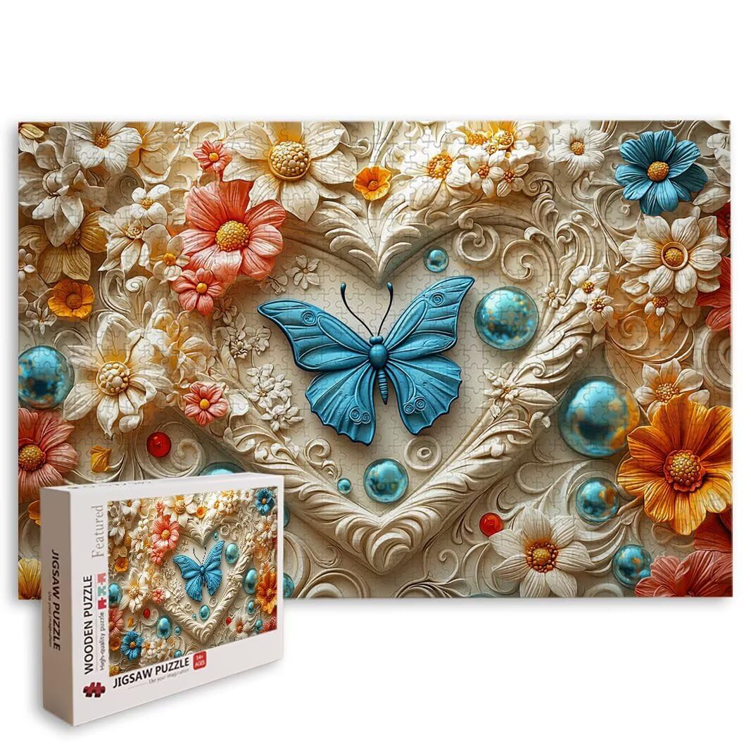 Puzzle 2000 Pezzi, Puzzle Farfalla, Misura: 100x71cm, Regalo Donna -8789