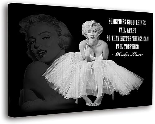 Miniatura 15 de SpiritualHands Marilyn Monroe - Lienzo decorativo para pared y póster – Decoración femenina moderna de maquillaje femenino, impresión de moda
