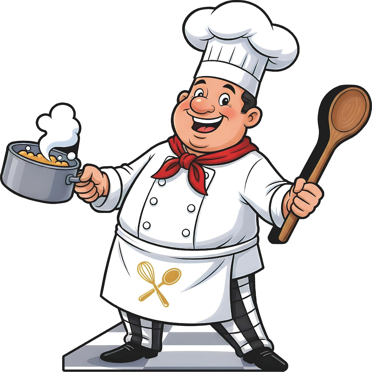 SP13552 Cartoon Chef Cook Food Cooking Cardboard Cutout Standee Standup