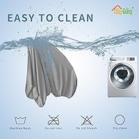 Vista 275 de Easy-Going Fundas Elásticas de 3 Piezas para Cojines de Sofá para Sofá Seccional Izquierdo/Derecho en Forma de L Chaise Lounge Funda de Asiento