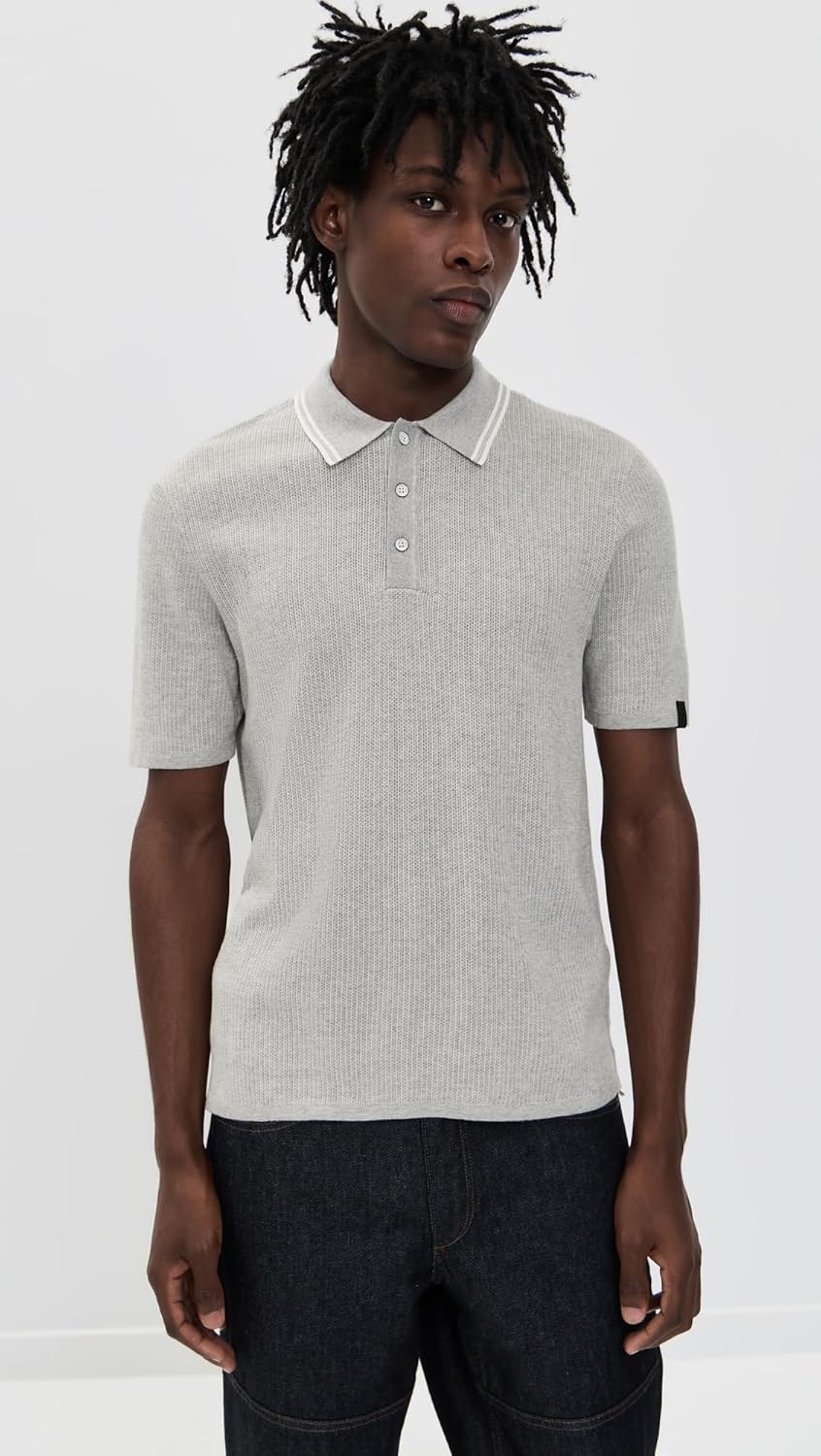 rag & bone Men's Harvey Tipped Polo - Image 2