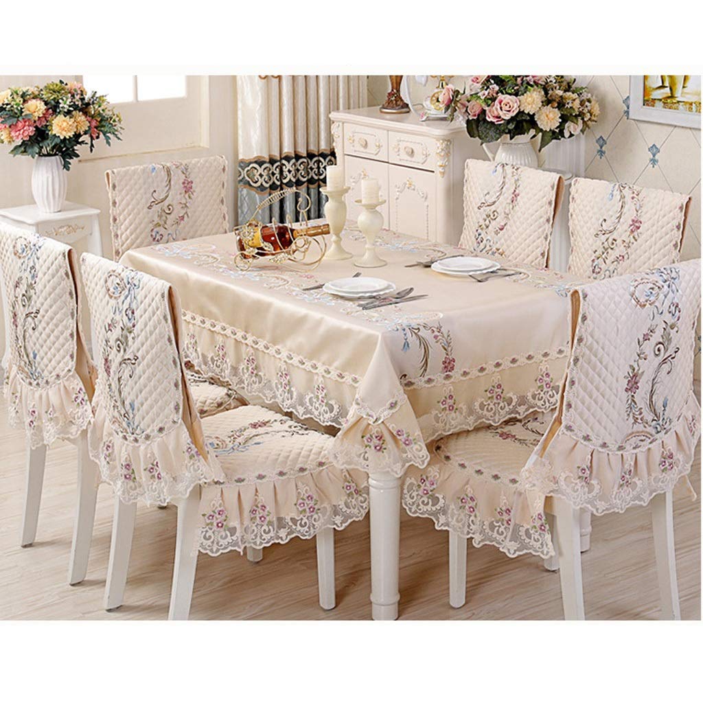 Nappe en coton et lin antitache et housse de chaise pour protéger votre mobilier