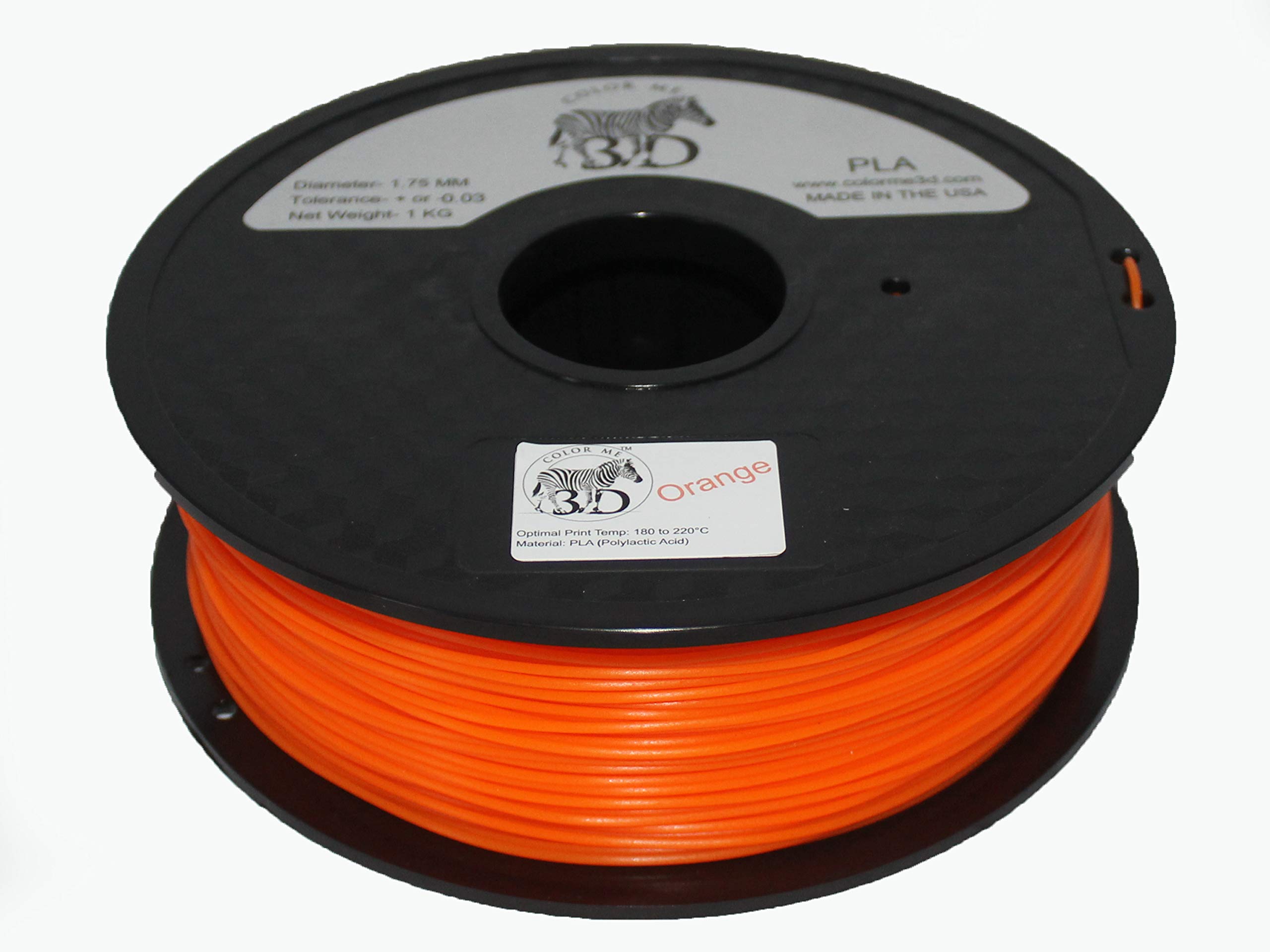 Amazon Com Colorme3d Quality 3d Printer Filament Orange Pla 1kg 2 2 Lbs Made In The Usa 1 75 Mm 0 05 Mm Accuracy Orange Pla Industrial Scientific