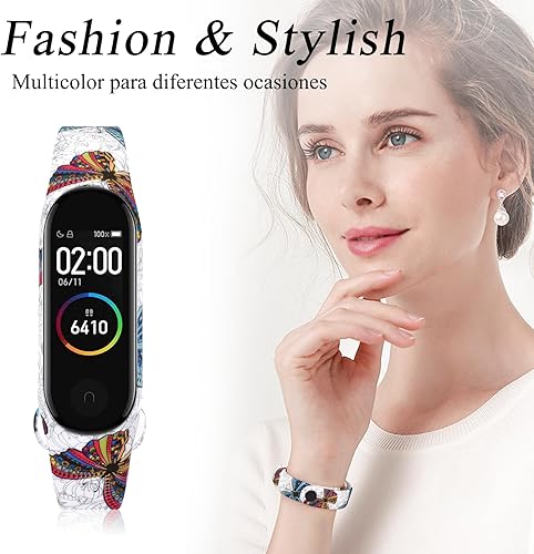 Miniatura 2 de Paquete de 3 bandas para Xiaomi Mi Band 4 y Mi Band 3, correas deportivas de repuesto de silicona suave para Xiaomi Mi Band 4 y 3 Fitness Tracker