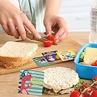 Vista 6 de Shemira Paquete de 100 notas para lonchera para niños, tarjetas de afirmación inspiradoras para niñas y niños, tarjetas motivacionales para niños