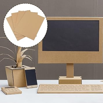 100 Pack 9 x 12 Inch Corrugated Cardboard, 2mm Thick Cardboard Sheets Bulk, Flat Packaging Inserts for Shipping, Mailing and Crafts