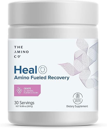 Miniatura 10 de The Amino Co. - Heal - Bebida de recuperación después del entrenamiento con fórmula pura de aminoácidos Eaa - Polvo de monohidrato de creatina para