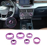 Vista 13 de Aunginsy Cubierta circular para botón de volumen de aire acondicionado de consola central, compatible con Ford Maverick 2022-2024, botón