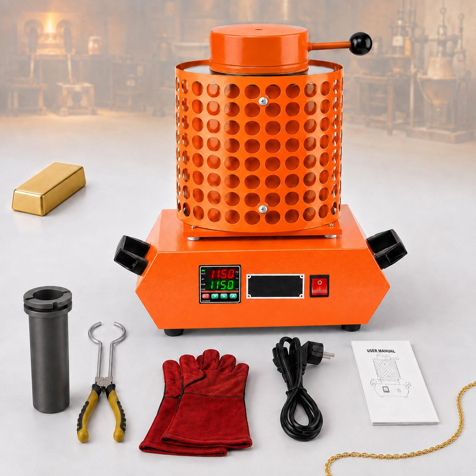 Cyfrowa topiarka do metali 1500 W 2kg