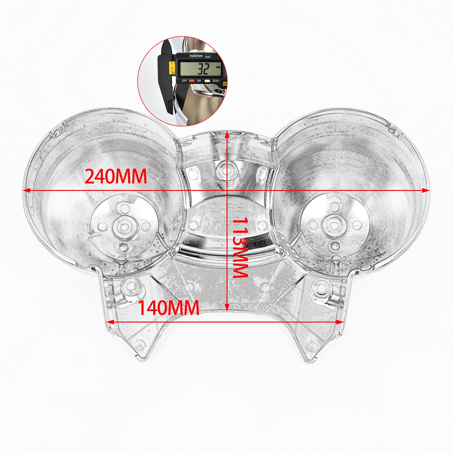 Motorcycle Z900RS Speedometer Tachometer Outer Case Cover Compatible with K-awasaki Z 900 RS Z-900-RS 2018 2019 2020 2021 2022 2023 2024 Dashboard Protective Cover (Carbon Fiber Look)