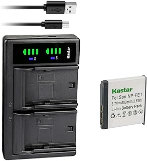 Kastar 1-Pack Battery and LTD2 USB Charger Replacement for Sony NP-FE1 NPFE1 Battery, Sony BC-CS3 Charger, Sony Cyber-Shot DSC-T7, Cyber-Shot DSC-T7/B, Cyber-Shot DSC-T7/S Digital Cameras