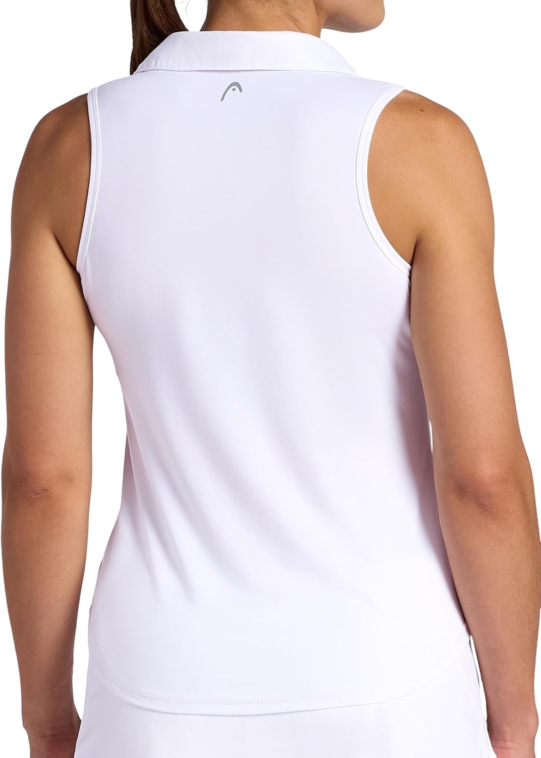 Head Womens Breakpoint Piping Polo Tank Top, Slim Fit, Stretch Lightweight Material, Moisture-Wicking