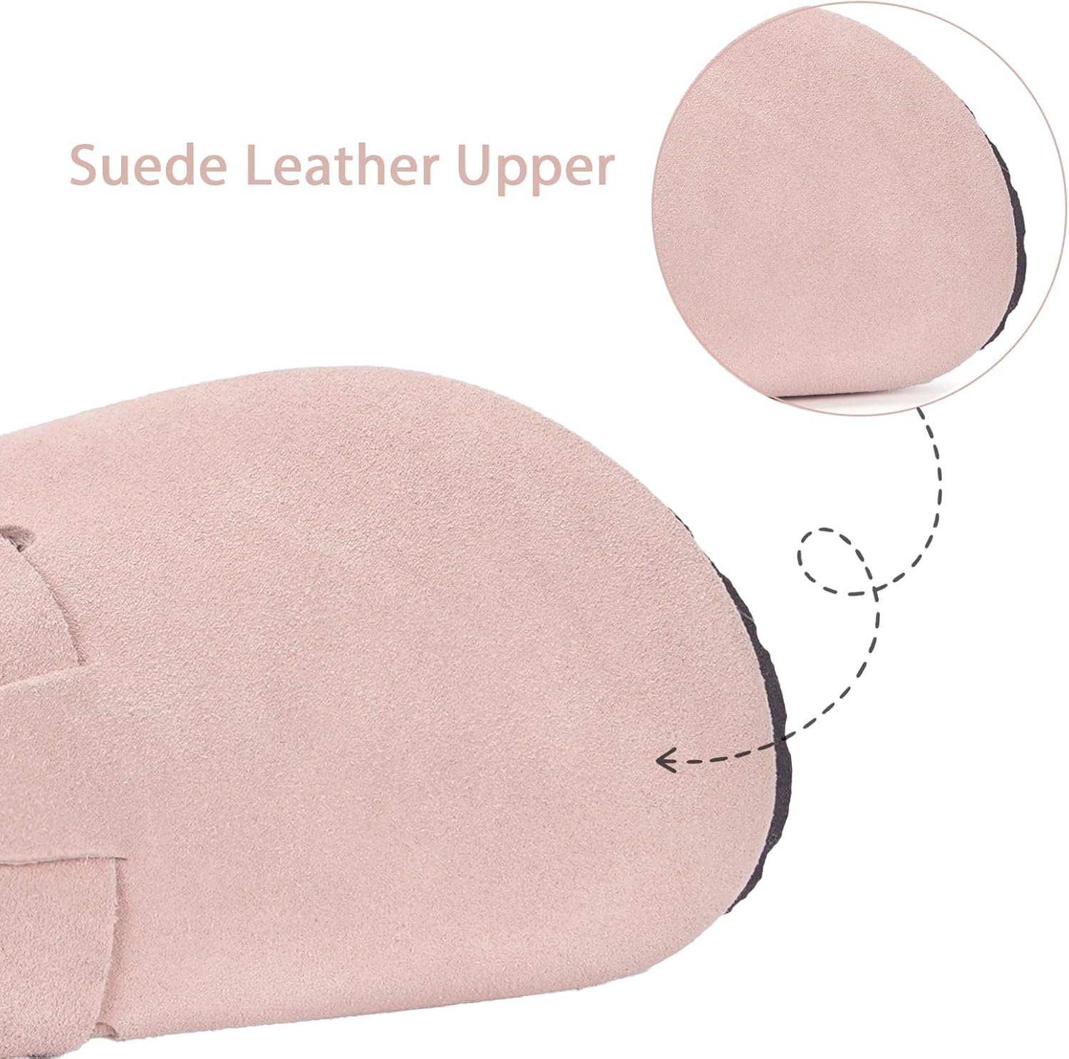 ZUSERIS Kids Suede Clogs Toddler Clogs Boys Girls Cork Footbed Sandals Potato Shoes Leather Slip On Mules with Adjustable Buckle - Image 3