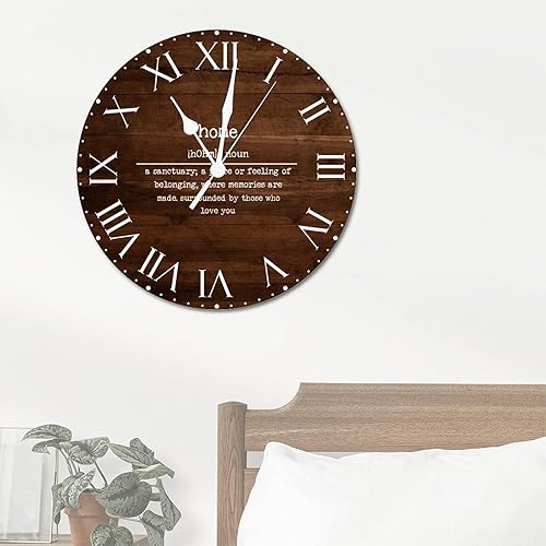 Miniatura 95 de ArogGeld Definición de recursos humanos, reloj de PVC, frases motivacionales, sin marco, números romanos, significado de 12 pulgadas, silencioso