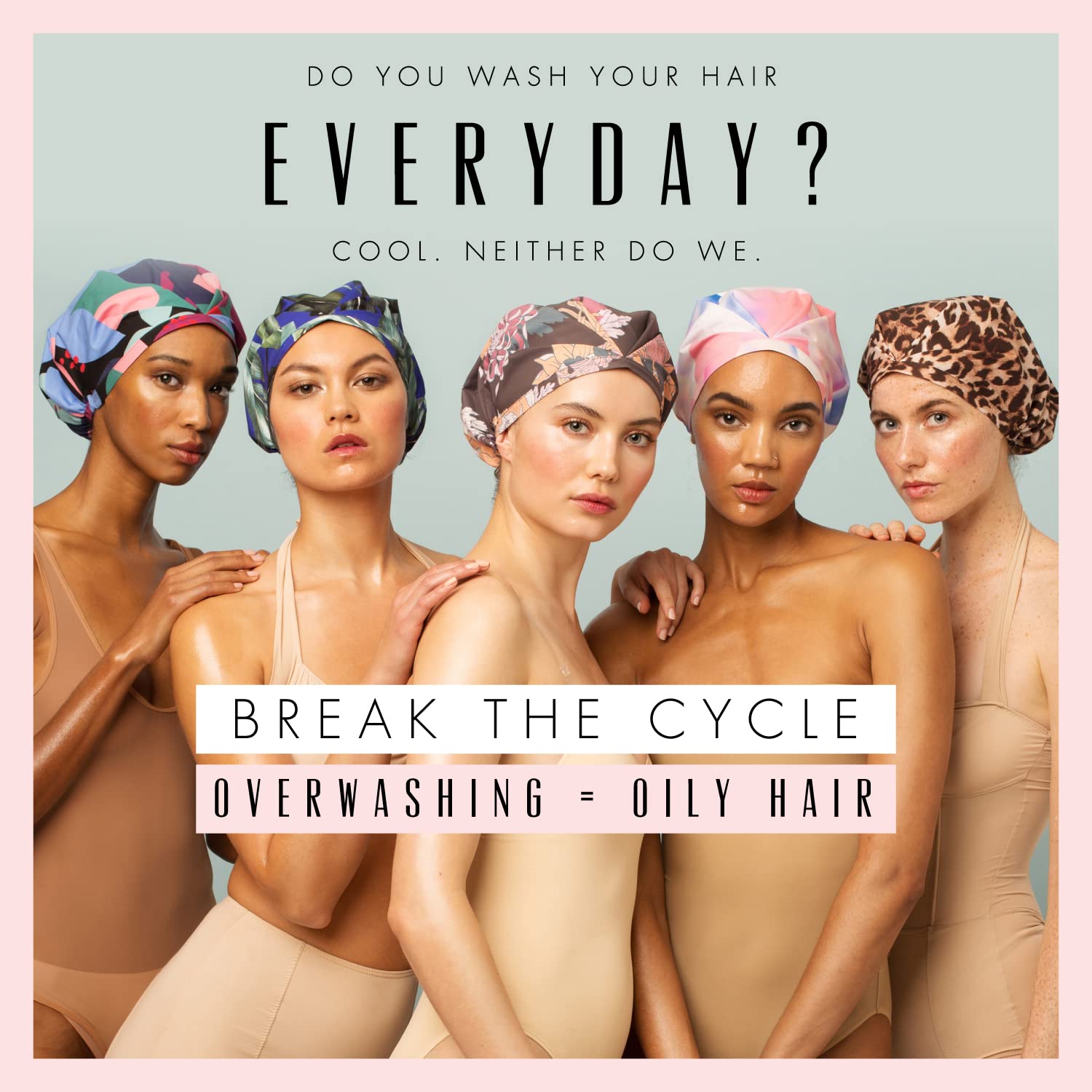 SHHHOWERCAP Shower Cap | The Original Luxury Reusable Shower Cap for Women | Bathing Accessories | Shower Accessories for Women | The Envy