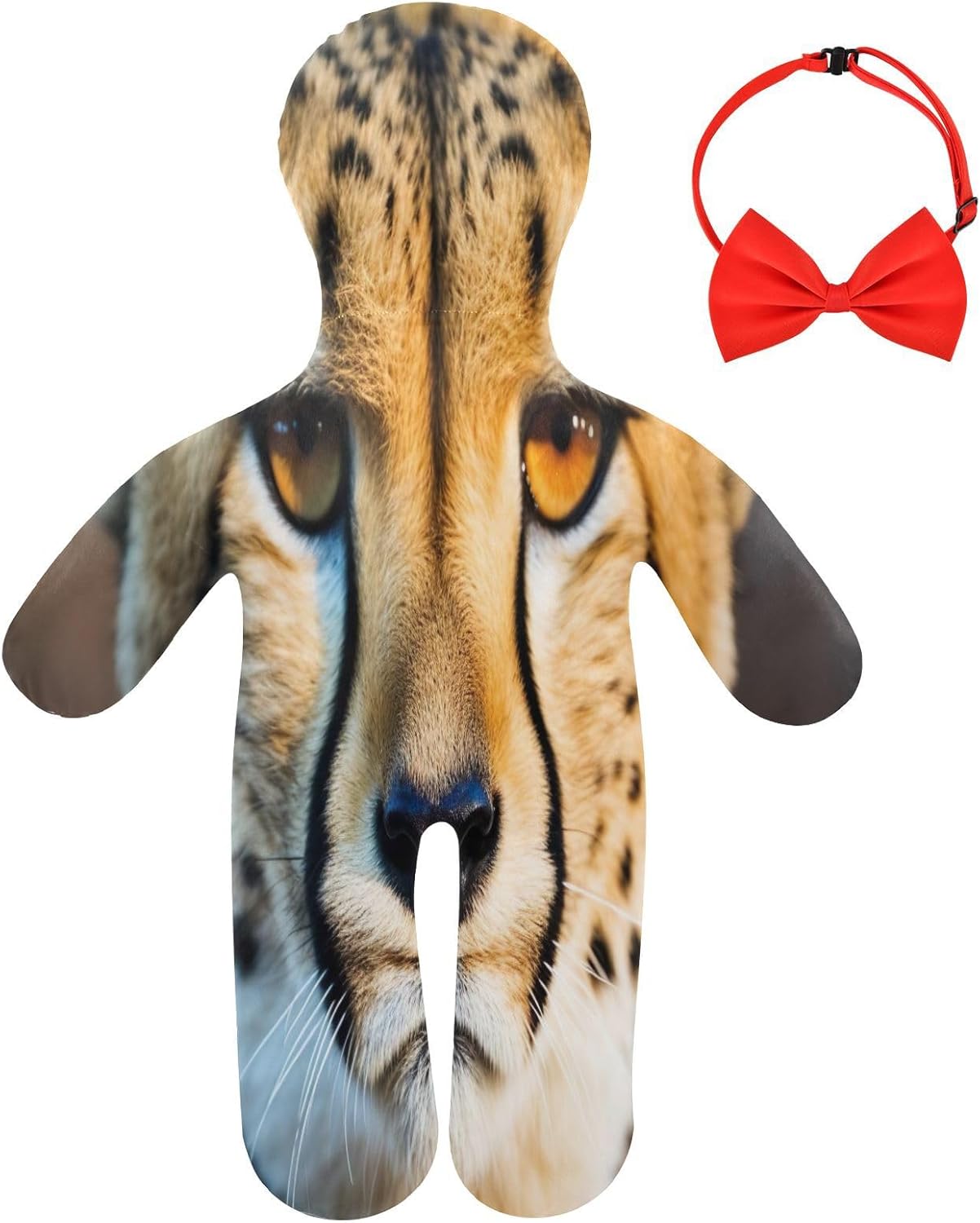 Tiger Watching You Human-Shaped Pillow Soft Body Pillows Washable Velvet Pillows for Anxiety Relief Sleeping Cuddling & Support