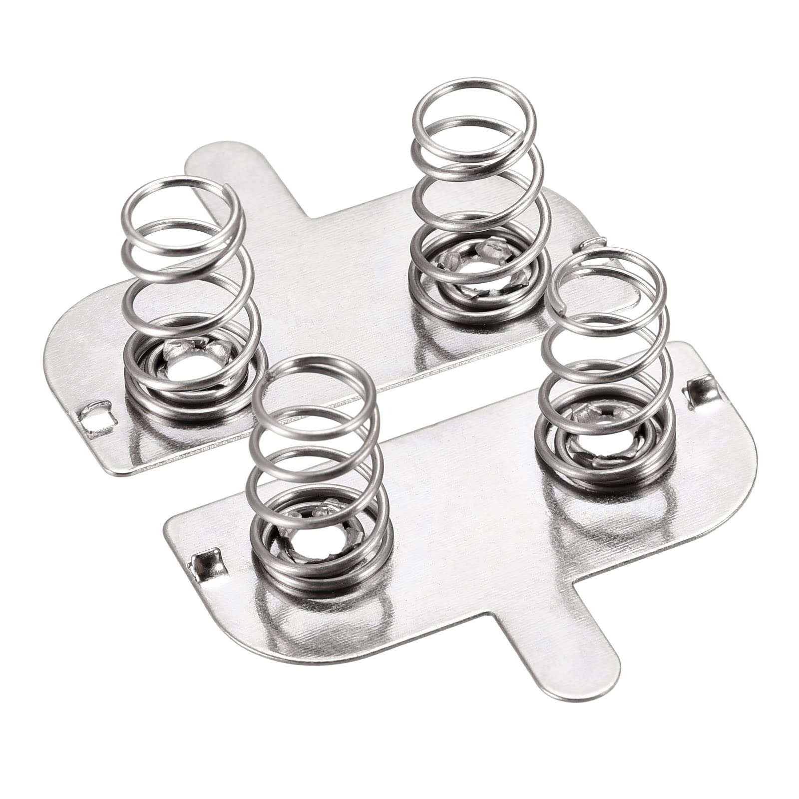 10 Piezas Placas De Resorte De Batería 21mm X 9mm - Contactos Níquel Para DIY