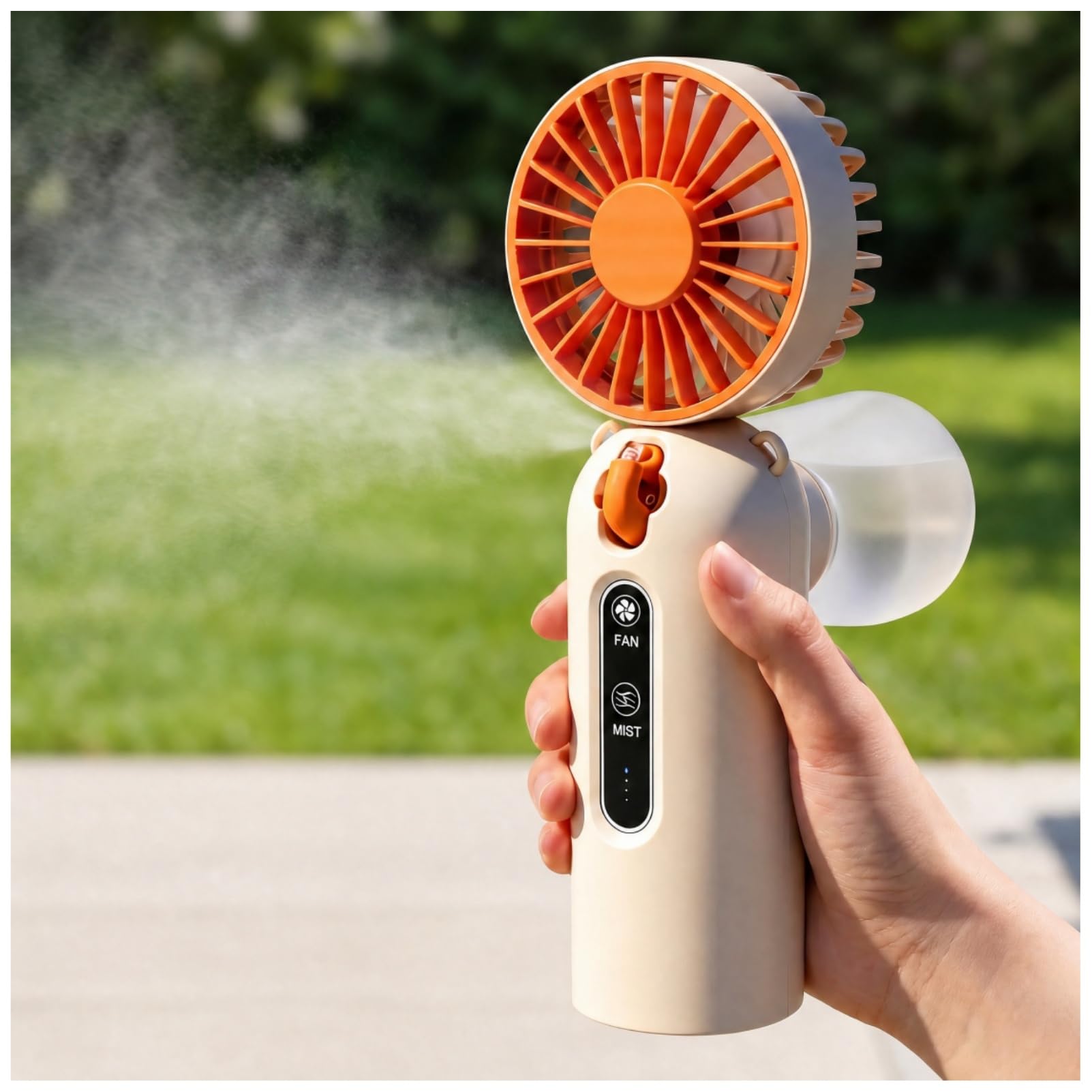 Ventilateur brumisateur portable 4000 mAh réservoir 115ml vitesse ajustable