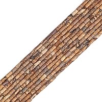 Vista 25 de Cuentas de tubo de turquesa africana natural Cilindro 2x4mm 38cm/hebra Cuentas de piedra para hacer joyas