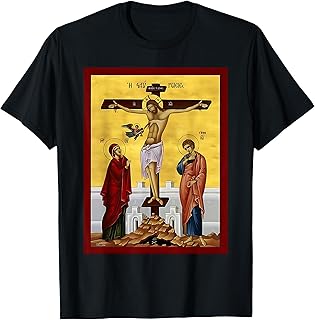 Jesus Christ Byzantine Eastern Orthodox Christian Art T-Shirt