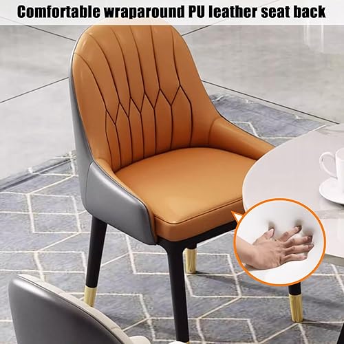 Miniatura 5 de YVYKFZD Juego de mesa y silla para sala de recepción de oficina, mesa de café, mesa de comedor de cocina, mesa de conferencias redonda simple, mesa