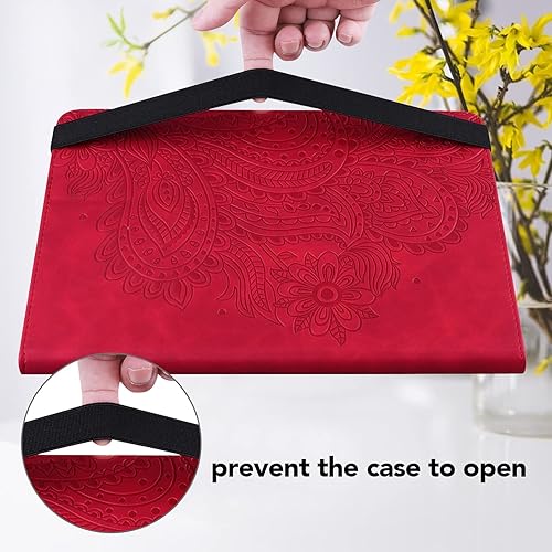 Miniatura 6 de VODEFOX Funda para Tienda Kindle Fire Max 11 (13 generación, versión 2023) de 11 pulgadas, piel sintética, con soporte en relieve de flores de pavo