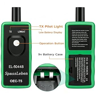 TPMS Relearn Tool for GM, Tire Sensor Reset Tool, Tpms Programming Tool, TPS Sensor Reset Tool, Tire Pressure Monitor Sensor Tmps Tool for Chevy Cadillac GMC Buick 2006-2026 (Green)