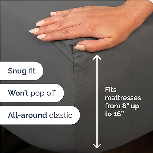 Miniatura 3 de Juego de sábanas de 3 piezas de tamaño individual XL, cómodas, transpirables y refrescantes, sábanas de lujo de hotel para mujeres y hombres,