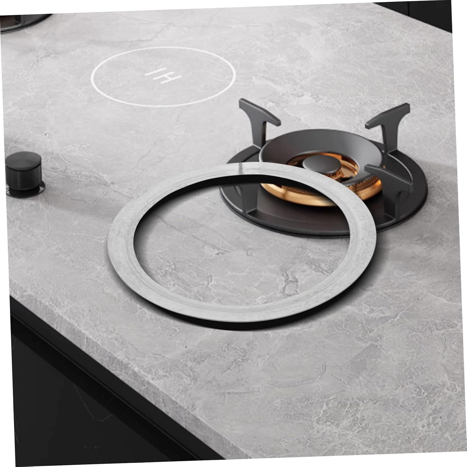 MERRYHAPY Thickened Furnace Ring Stove Ring Gasket Iron Material Home Kitchen Supply