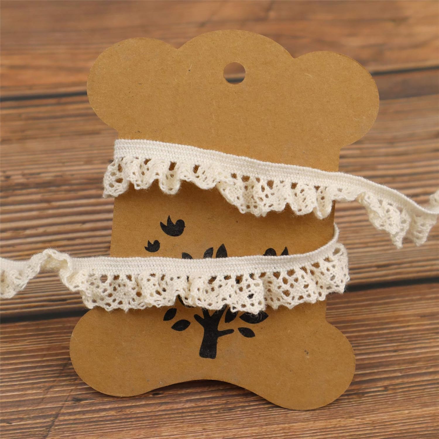 Elastic Lace Trim for Socks-Delicate Stretch Lace Ribbon for Craft-Scallop Edge Crocheted Lace Ribbon (9Yards Beige Elastic Lace Trim)