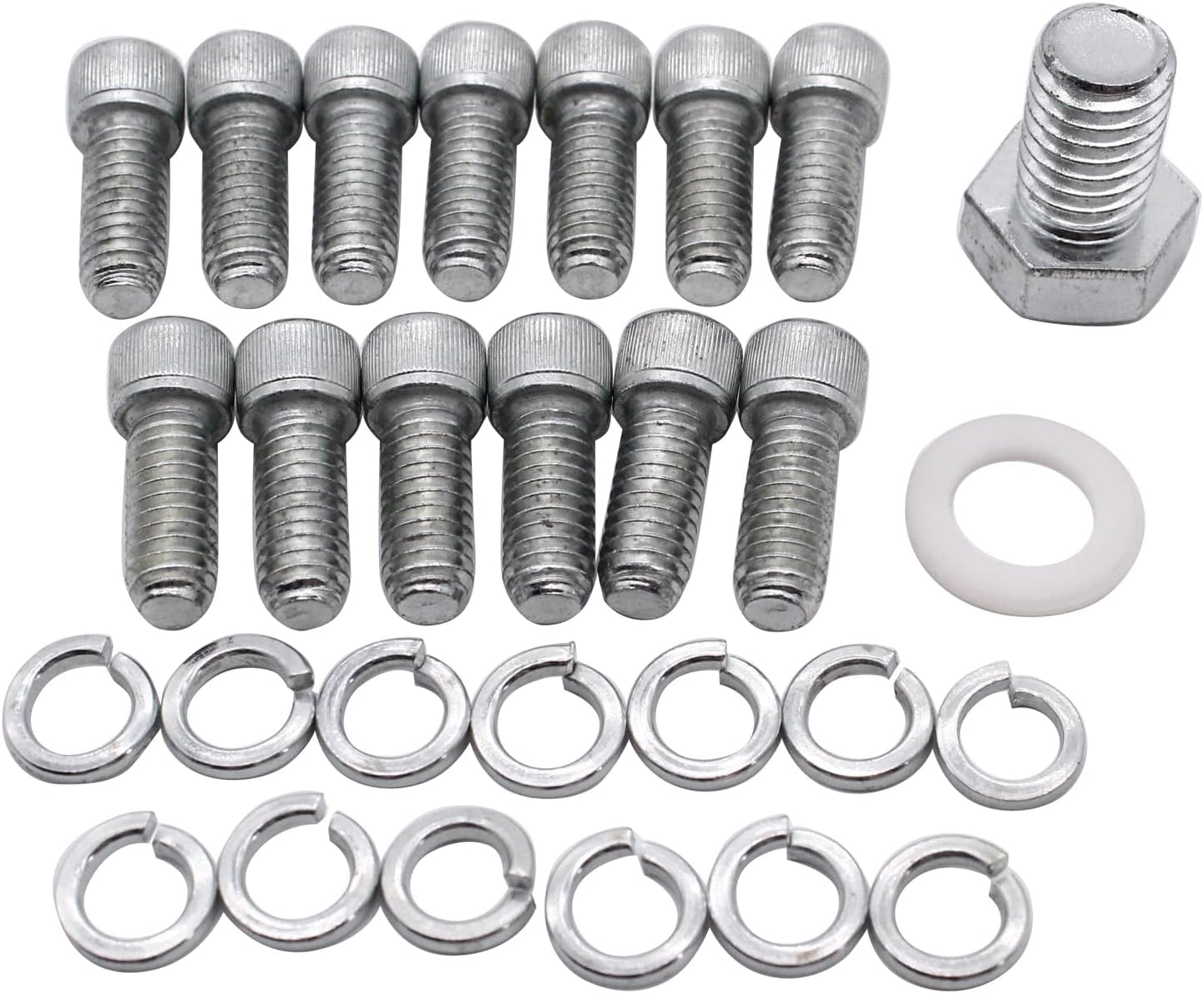 1 Set SHLPDFM Turbo 350 Polished Chrome Aluminum Transmission Pan Kit With Gasket and Bolts TH350 Fits for GM Chevy Turbo 350 transmission
