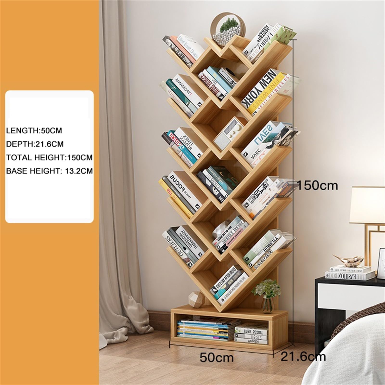 Bookshelf Simple Bookshelf Floor-Standing Storage Rack Household