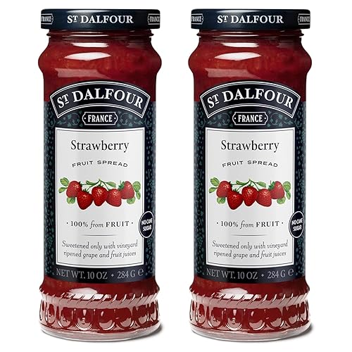 Vista 21 de St. Dalfour Crema de frutas de albaricoque, 10 onzas, 100% de frutas, sin ingredientes artificiales, sin OMG, sin azúcar de caña, todo natural