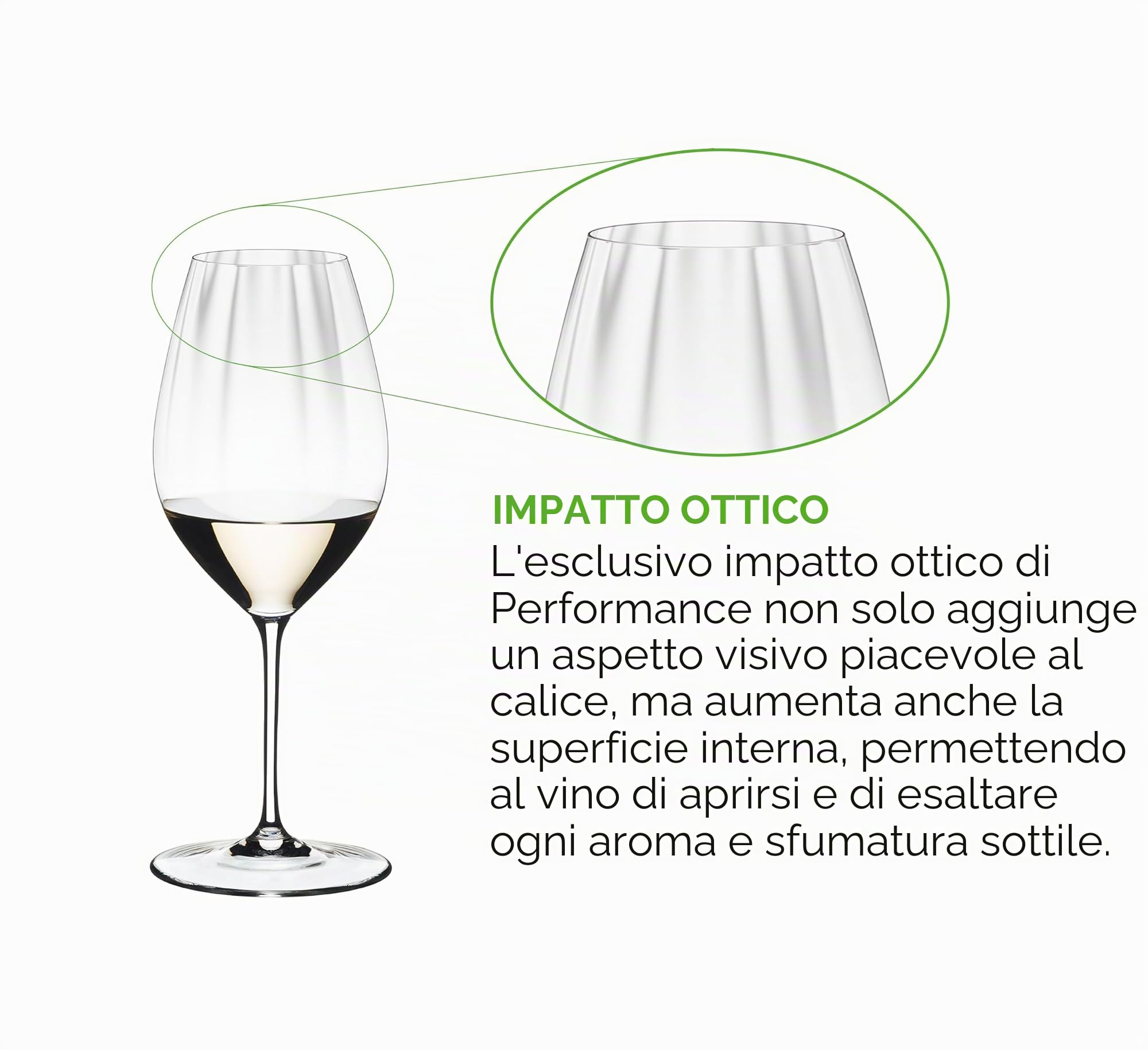 RIEDEL - Bicchiere da vino Performance Riesling 22 Ounces Nessuno
